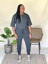 Load image into Gallery viewer, Jogger Jumpsuit (Charcoal)
