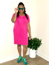 Load image into Gallery viewer, Plain Jane Dress (Hot Pink)
