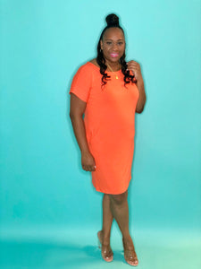 Plain Jane Dress (Orange)