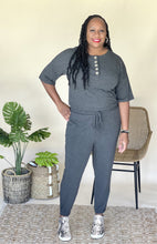 Load image into Gallery viewer, Jogger Jumpsuit (Charcoal)

