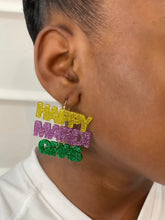 Load image into Gallery viewer, Happy Mardi Gras Earrings
