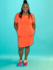 Plain Jane Dress (Orange)