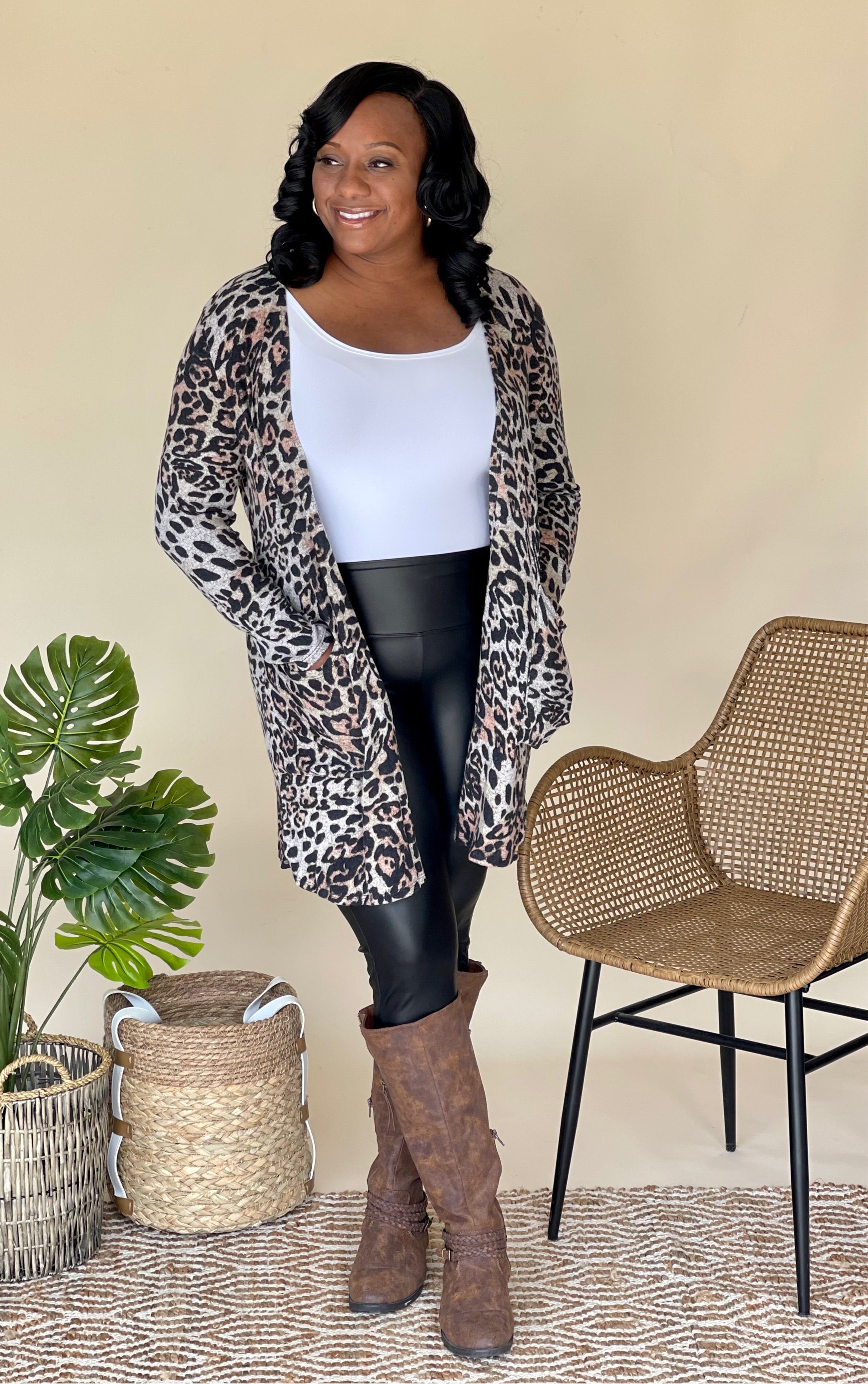 Leopard Cardigan Simply Serene Boutique